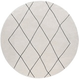 Paco Home Teppich »Haral 786«, rund, 9 mm, Kurzflor, Scandi Design, Rauten Motiv, ideal im Wohnzimmer & Schlafzimmer