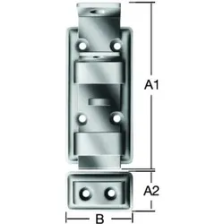 Vormann Sicherheitsriegel L.48mm B.120mm STA blau verz.