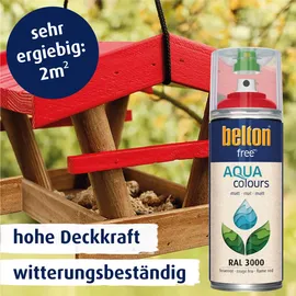 BELTON Wasserlack RAL 3000 feuerrot matt 400 ml