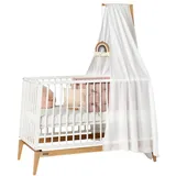 Leander Himmel für LineaTM und LunaTM Babybett Weiß, Weiß