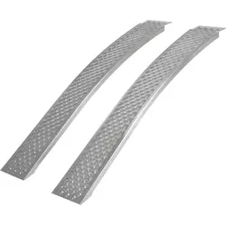 AL-KO Auffahrrampe "gebogen", silber, L: 200cm, Rampen, 2 m, belastbar bis 400 kg
