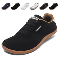 ASHION Barfußschuhe für Damen Herren mit Breite Zehenbox Minimalistische Barfuss Schuhe,A Schwarz Weiß,40 EU - 40 EU Weit