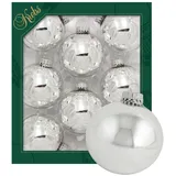 Krebs Glas Lauscha Silber Uni