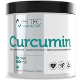 HI TEC NUTRITION Health Line Kurkuma Curcumin - Immunsystemstärkung Beugt Infektionen Vor Reduziert Freie Radikale - 60 Kapseln 800mg 1 Kapsel 2 Mal Täglich