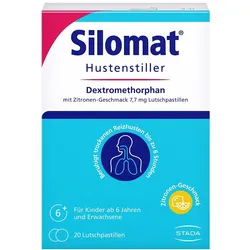 Silomat Hustenstiller DMP Zitronen-Geschmack Lutschpastillen