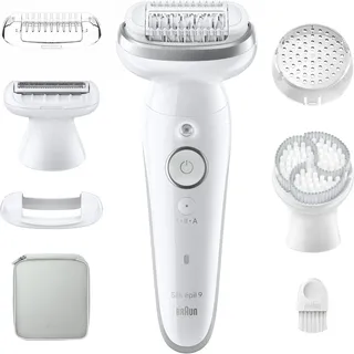 Braun Silk-épil 9 9-061 Weiß/Silber