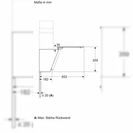 Neff D83IDK1S0 Kopffreihaube 80 cm Schwarz