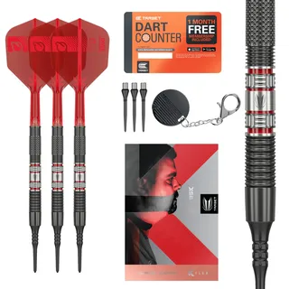 Target Darts Gabriel Clemens 95K 95% Wolfram Soft Tip Darts Set, 19G | German Giant Spieler-Edition Dart Pfeile mit Pixel-Spitzen, K-Flex Flights, Elektronische Dartpfeile Soft
