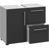 VCM Waschbeckenunterschrank Flandu 51 x 61 x 32 cm Schwarz