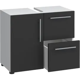 VCM Waschbeckenunterschrank Flandu 51 x 61 x 32 cm Schwarz