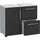 VCM Waschbeckenunterschrank Flandu 51 x 61 x 32 cm Schwarz