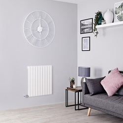 Design E-Heizung für Wand Horizontal Weiß 635x590mm inkl. 800W Heizelement - Sloane Hudson Reed
