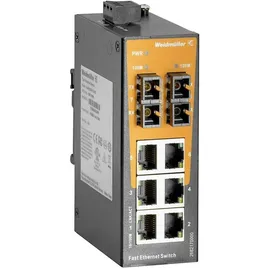 Weidmüller IE-SW-EL08-6TX-2SC Industrial Ethernet Switch 8 Port 100MBit/s