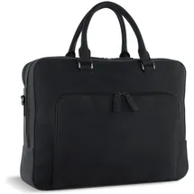 Bugatti Luca Aktentasche Leder 39 cm Laptopfach schwarz