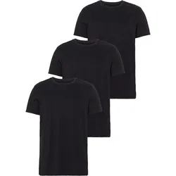 T-Shirt AJC, Herren, Gr. M (48/50), schwarz, Single Jersey, Obermaterial: 100% Baumwolle, unifarben, Basic, regular fit, Rundhals, Kurzarm abgesteppt, Shirts, lockere Passform, Basic-Stil