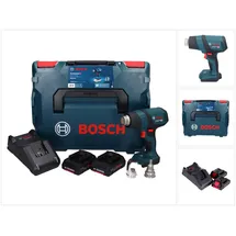Bosch Professional Heissluftföhn, Bosch GHG 18V-50 Professional Akku Heissluftgebläse 18 V 300° C / 500° C + 2x ProCORE Akku 4,0 Ah + Ladegerät + L-Boxx