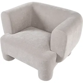 Beliani Sessel Hogbo Stoff 78 x 113 x 93 cm Beige