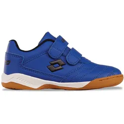 Hallenschuh LOTTO, Kinder, Gr. 33, blau (blau, schwarz), Synthetik, mehrfarbig, sportlich, Schuhe, - mit nicht-färbender Sohle