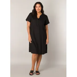 Base Level Curvy Tunikakleid Sommerkleid Schwarz 48
