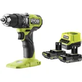 RYOBI 18 V ONE+ Brushless Akku-Schlagbohrschrauber, 54 Nm Drehmoment, inkl. 2x 2,0 Ah Akku und 2,0 A Ladegerät RPD18BL-2C20S