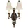 Elstead Lighting Feiss FE-DRAWING-ROOM2 - Wandleuchte DRAWING ROOM 2xE14/60W/230V - Bronze