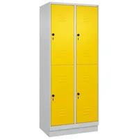 C+P Doppel-Garderobenschrank ""Classic Plus"", Abteilbreite 40 cm, mit Sockel,