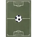 HANSE HOME Teppich »Estadio«, rechteckig, 8 mm Höhe, Kinderteppich, Spielteppich, Spielunterlage, Fußball, Kinderzimmer, grün