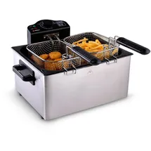 Alpina Doppel Friteuse WJ-801 Silber