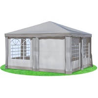 Stabilezelte Gartenpavillon 4x4 m Premium PVC Deluxe BRAUN