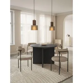 Selsey Ovo – Ausziehbarer Esstisch, rund, 110–190 x 110 cm, Holzoptik Esche Portland