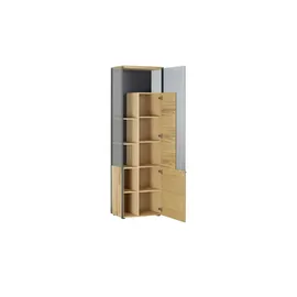 Schöner Wohnen Vitrine Andra 62 x 43 x 207 Holzfarben