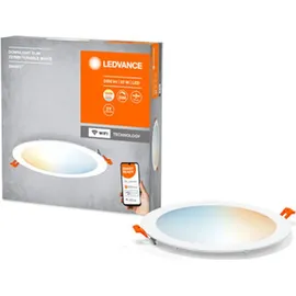 LEDVANCE Smart+ WiFi LED-Einbauleuchte Downlight Slim TW Weiß Ø 22,5 cm