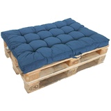 Ambiente Home Ambientehome - 2er-Set Palettenkissen Loungekissen,120 x 80 cm, blau/grau