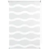 Good Life Doppelrollo WAVE 90 x 210 cm Wellen/weiß