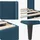 vidaXL Moderner Bettrahmen 200 x 200 cm Blau