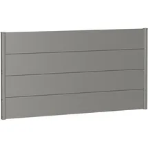 Biohort Sichtschutzelement 180 x 91 cm grau Metall 2 St.