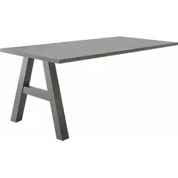 Anbautisch MÄUSBACHER "Mio", grau (graphit, graphit), B:160cm H:75cm T:70cm, Holzwerkstoff, Ansatztischplatten, Tischplatte Esstisch-Zubehör Esstischplatte