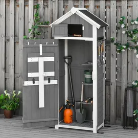 Outsunny Geräteschrank 0,78 x 0,53 m Grau
