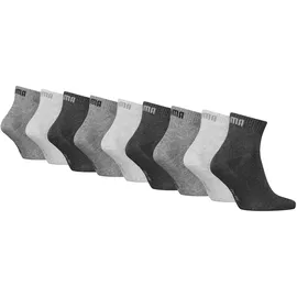 Puma Socken Quarter Plain ECOM 9P grau 39-42