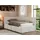 MKS JUGENDBETT ARVO 90/200 - Beige Strukture - Foam-Matratze - Links Seite