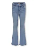 Only Kogroyal LIFE REG FLARED Pim020 Noos Jeans, Light Blue denim), 134 EU - 134