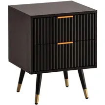 Wohnling Nachtschrank 43,5 x 39 x 56 cm Schwarz