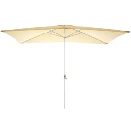 VCM Sonnenschirm eckig 200 x 300 cm Beige