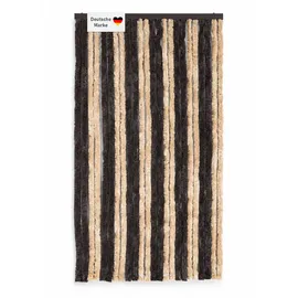 Lemodo Flauschvorhang 100 x 200 cm Braun/Beige