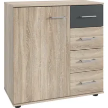 WIMEX Kombikommode 81 x 83 x 41 cm Grau / Beige