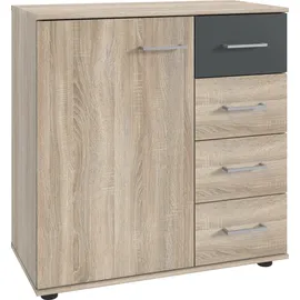 WIMEX Kombikommode 81 x 83 x 41 cm Grau / Beige