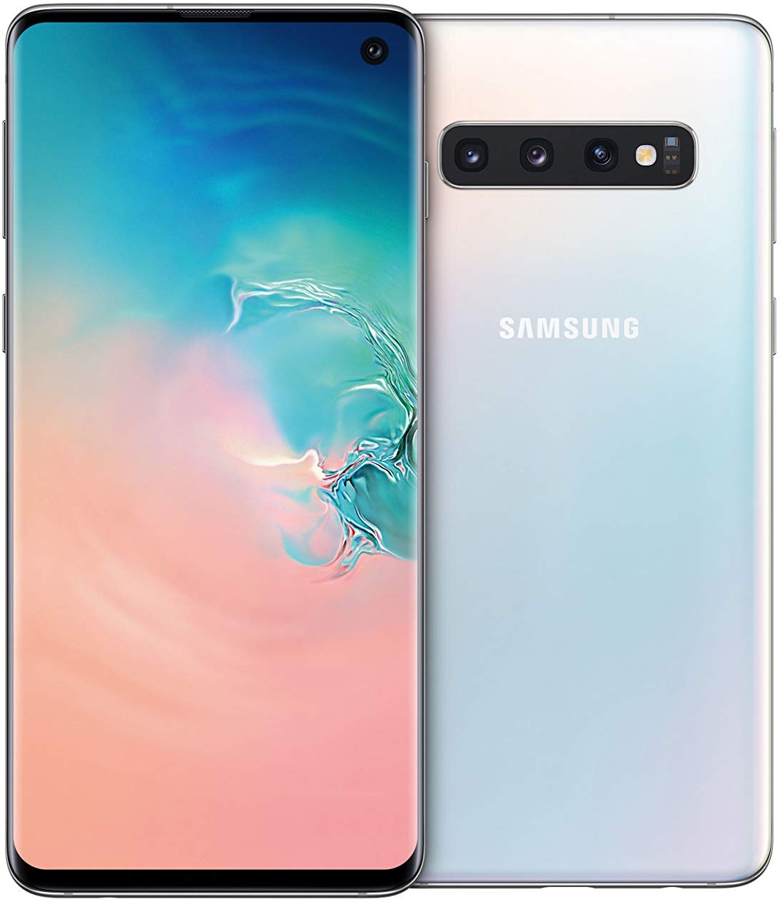 Samsung Galaxy S10 Smartphone (15.5cm (6.1 Zoll) 128 GB interner Speicher, 8 GB RAM, prism Weiß) - [Standard] Deutsche Version