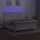 vidaXL Boxspringbett mit Matratze & LED Creme 180x200 cm Stoff
