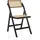 hjh living Klappstuhl TUDELA Bamboo Bambus Rattan Schwarz/Braun