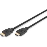 Digitus HDMI Anschlusskabel HDMI-A Stecker HDMI-A Stecker 10 m Schwarz
